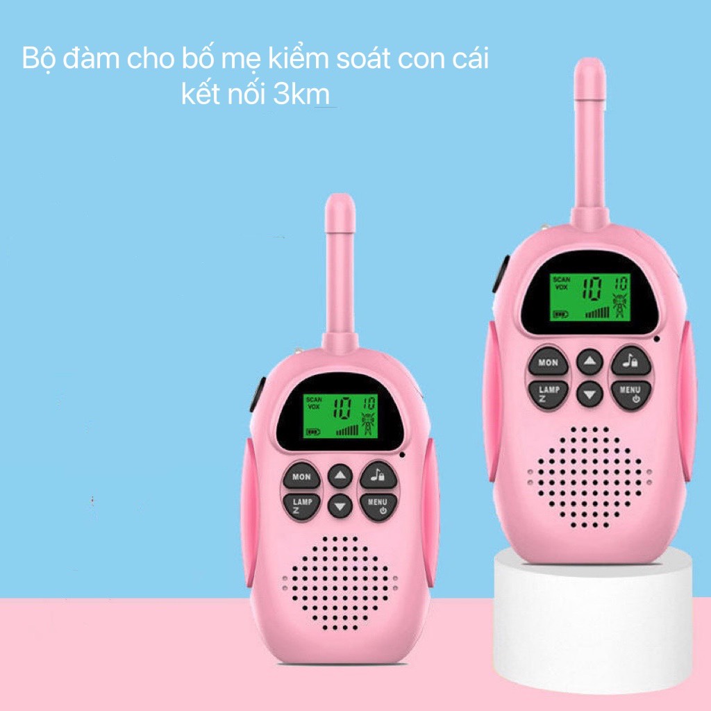 Bộ đàm trẻ em nghe gọi kết nối phạm vi 3km Đồng hồ thông minh