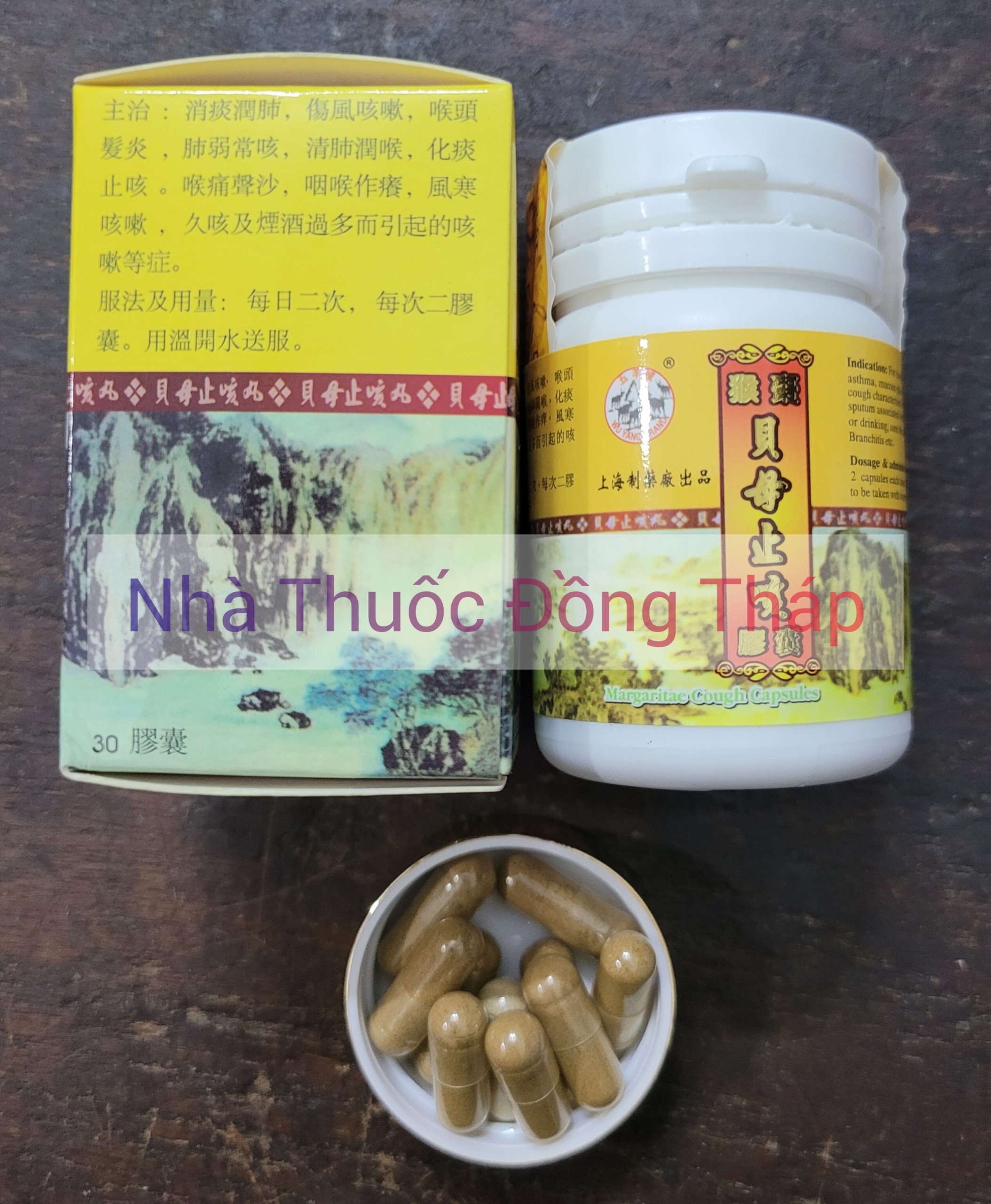 Ho xuyên bối chỉ khái - margaritae cough capsules malaysia - ho ngũ dê