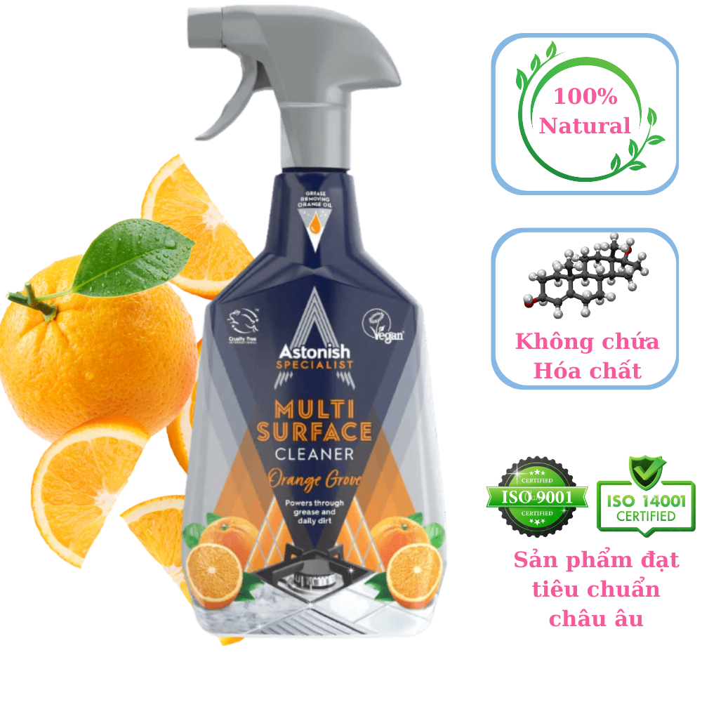 Bình xịt vệ sinh bếp hương cam Astonish C6790 - 750ml