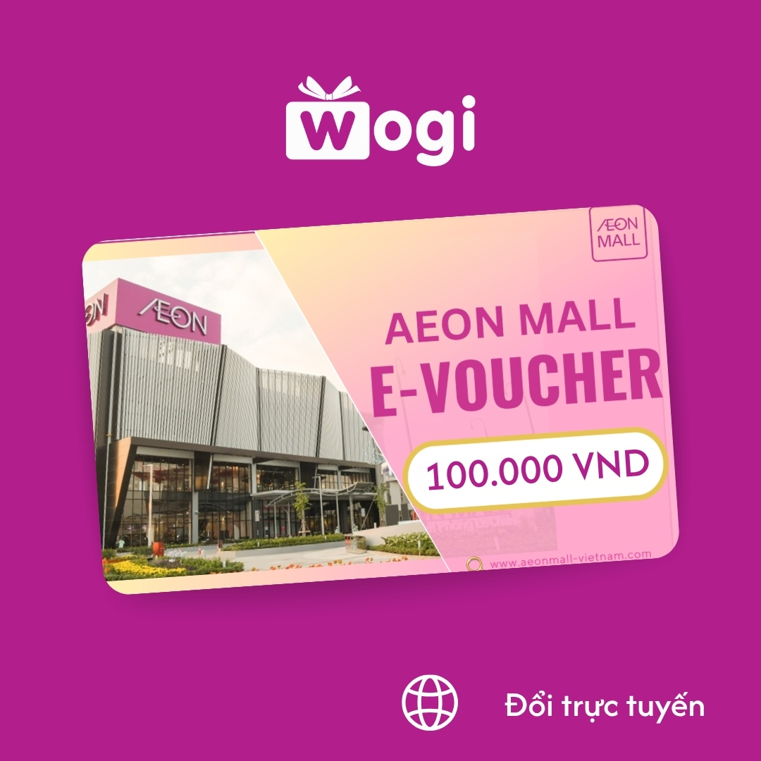 Aeon Mall e-Voucher 100.000₫ (Hạn sử dụng: 30 tháng 12 năm 2025)