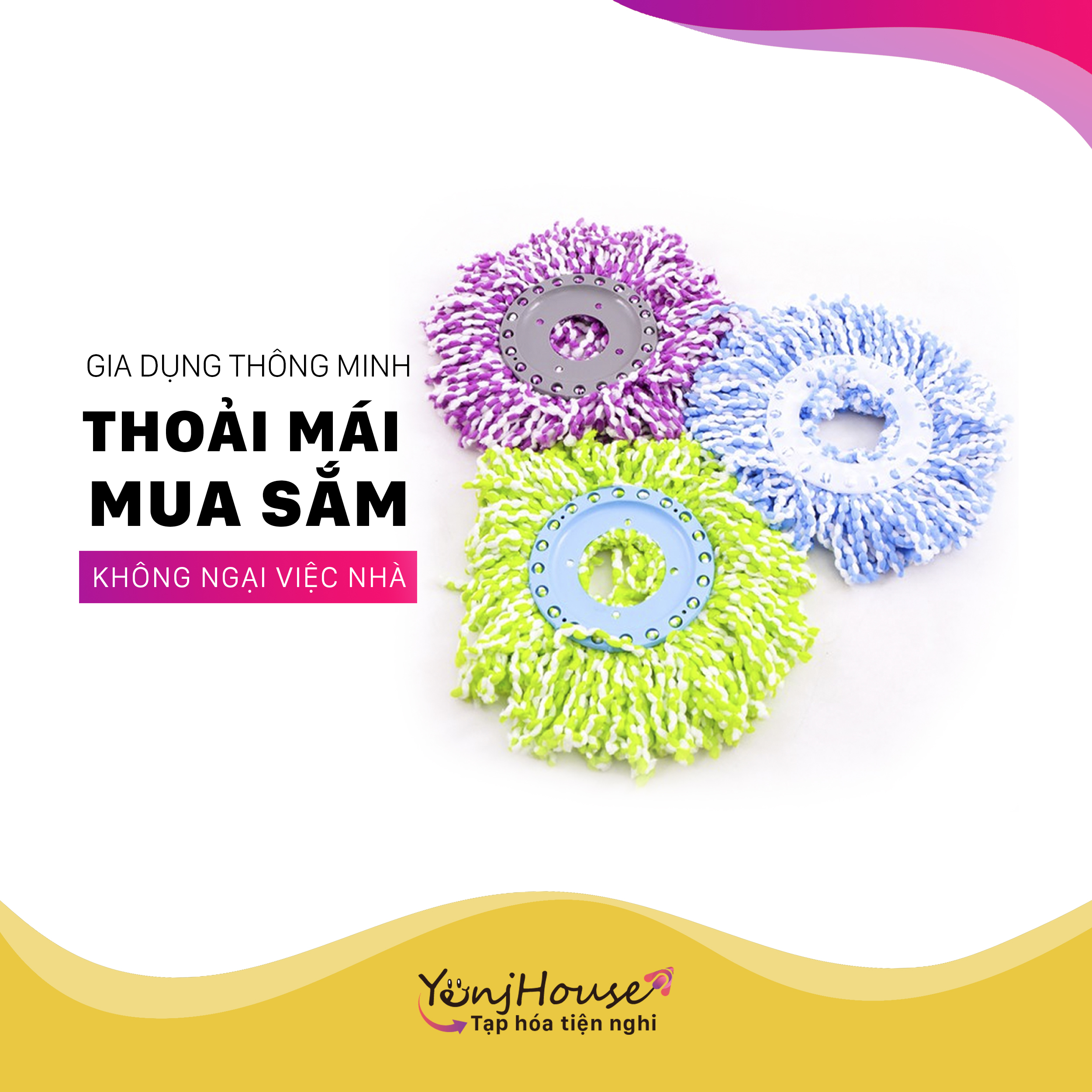 Combo 3 Bông lau nhà 360 độ phù hợp các loại cây (nhiều màu) - YenjHouse