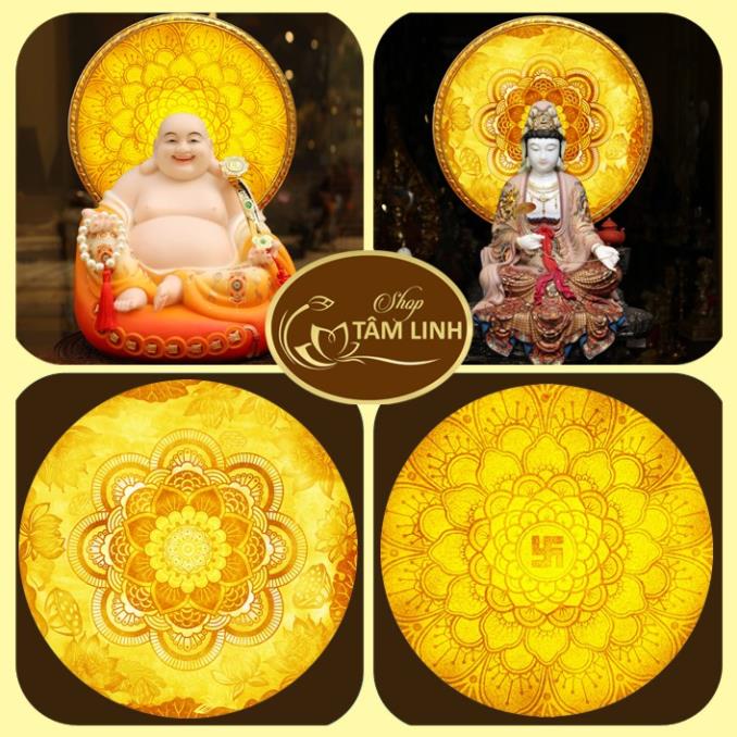 Đèn thờ hào quang _ mẫu trúc chỉ - shop phật giáo dương khoa