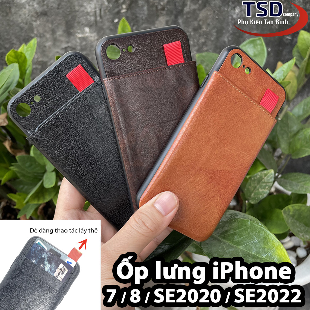 Ốp Lưng iPhone 7 / 8 / SE2020 / SE2022 Có Khe Đựng Card Visit Đa Năng
