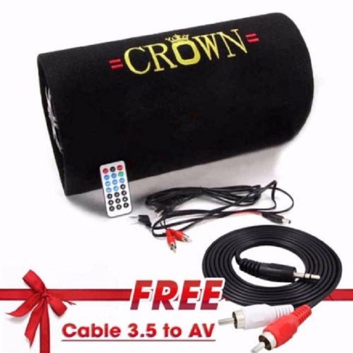 Loa Crown tròn cỡ số 5+ dây AV âm thanh cực chuẩn chất lượng cao