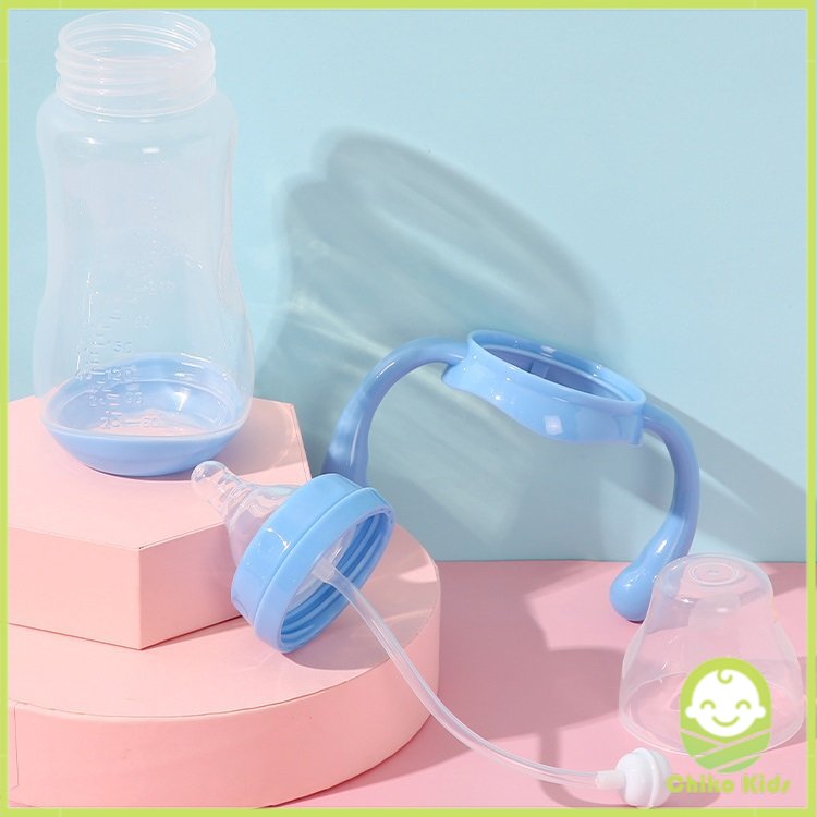 Bình sữa báo nóng cổ rộng có van chống sặc cho bé dung tích 180ml/240ml - chiko kids