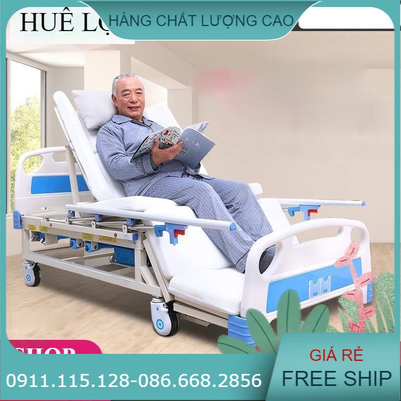 Giường nằm bệnh viện đa chức năng hạ chân to 10 chức năng