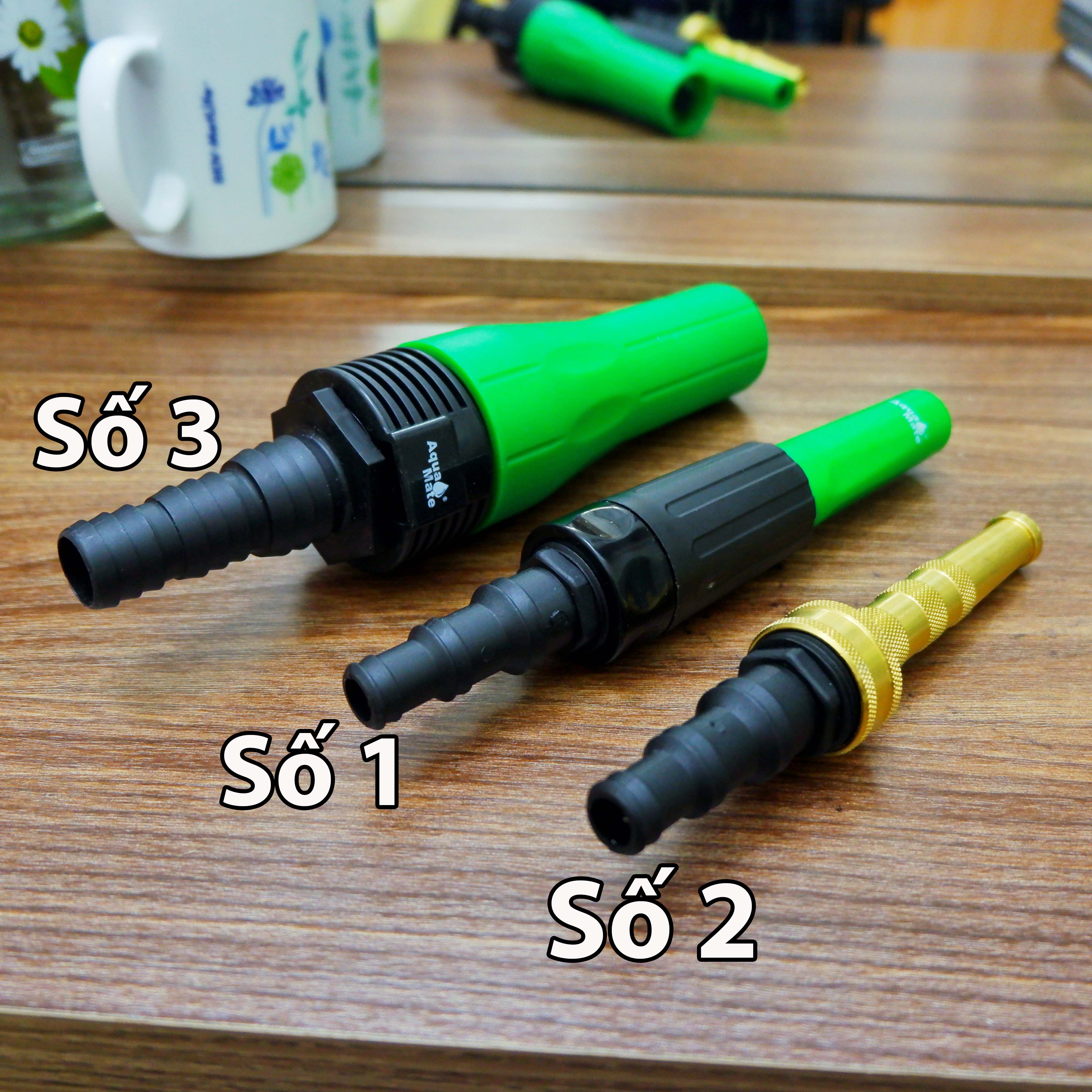 Vòi tưới đa năng Aquamate Đài Loan dùng tưới lan, tưới rau, rửa xe, chuồng trại