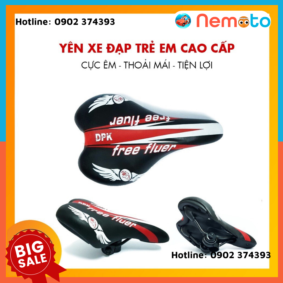 Yên xe đạp thể thao trẻ em - cực bền và êm ái - Yên cánh chim