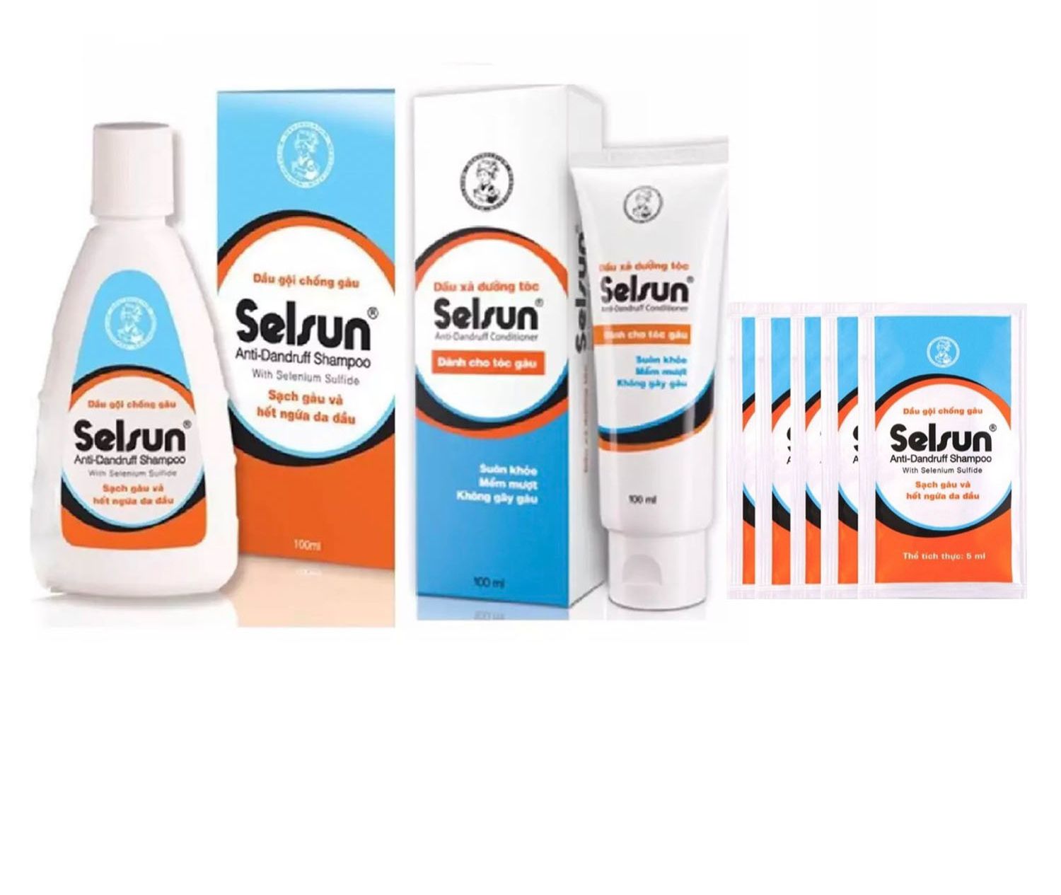 Dầu Gội Selsun Ngừa Gàu Và Ngứa 1% Selenium Sulfide 250ml Anti-Dandruff Shampoo