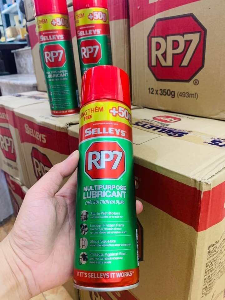 RP7 Chai Xịt Chống Rỉ Sét 350g Bình xịt phá rỉ sét Selleys RP7 và bôi trơn đa năng cao cấp