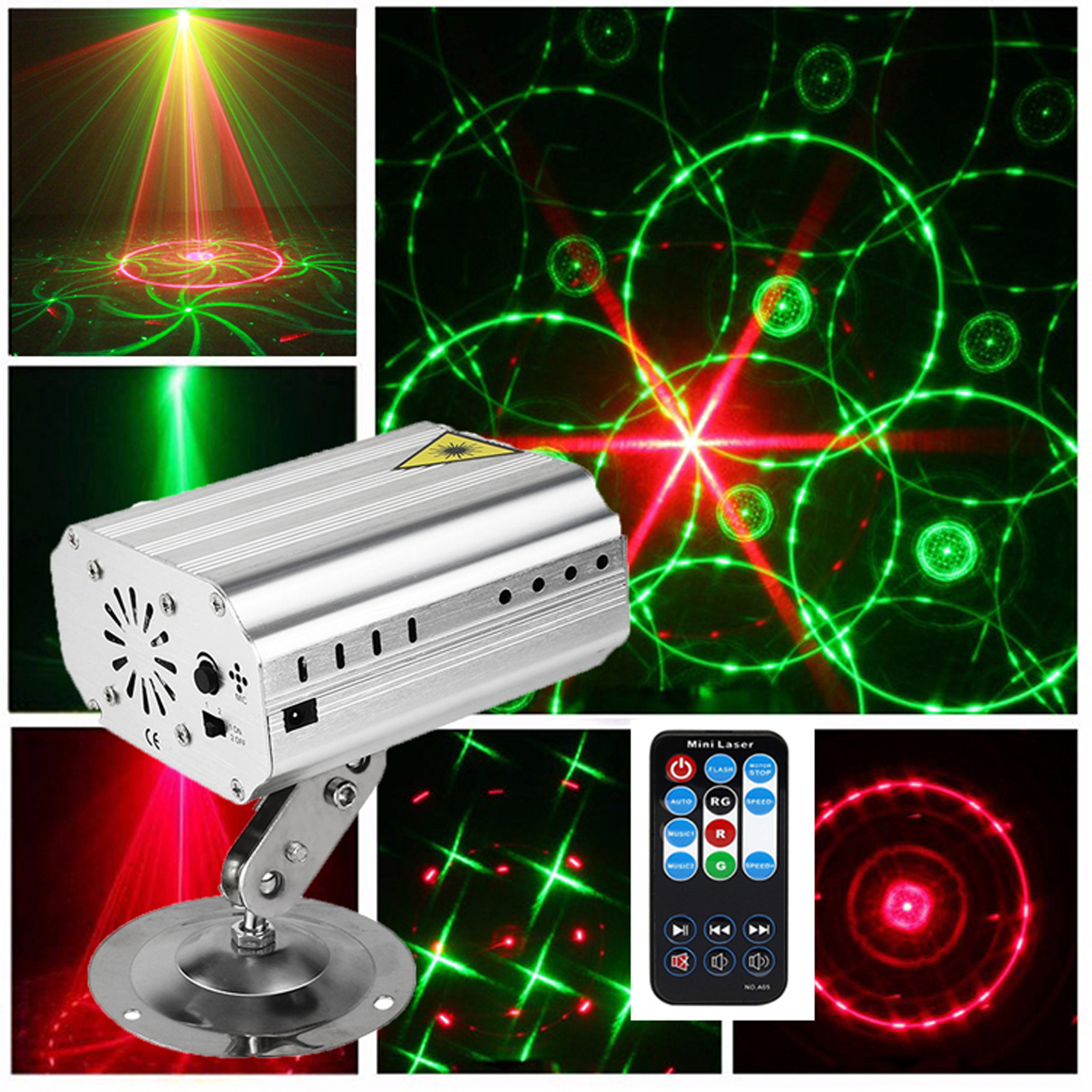 [HCM][TD] ĐÈN LASER MINI VỎ SẮT - ĐÈN CHẠY THEO CHẾ ĐỘ CẢM ỨNG THEO NHẠC