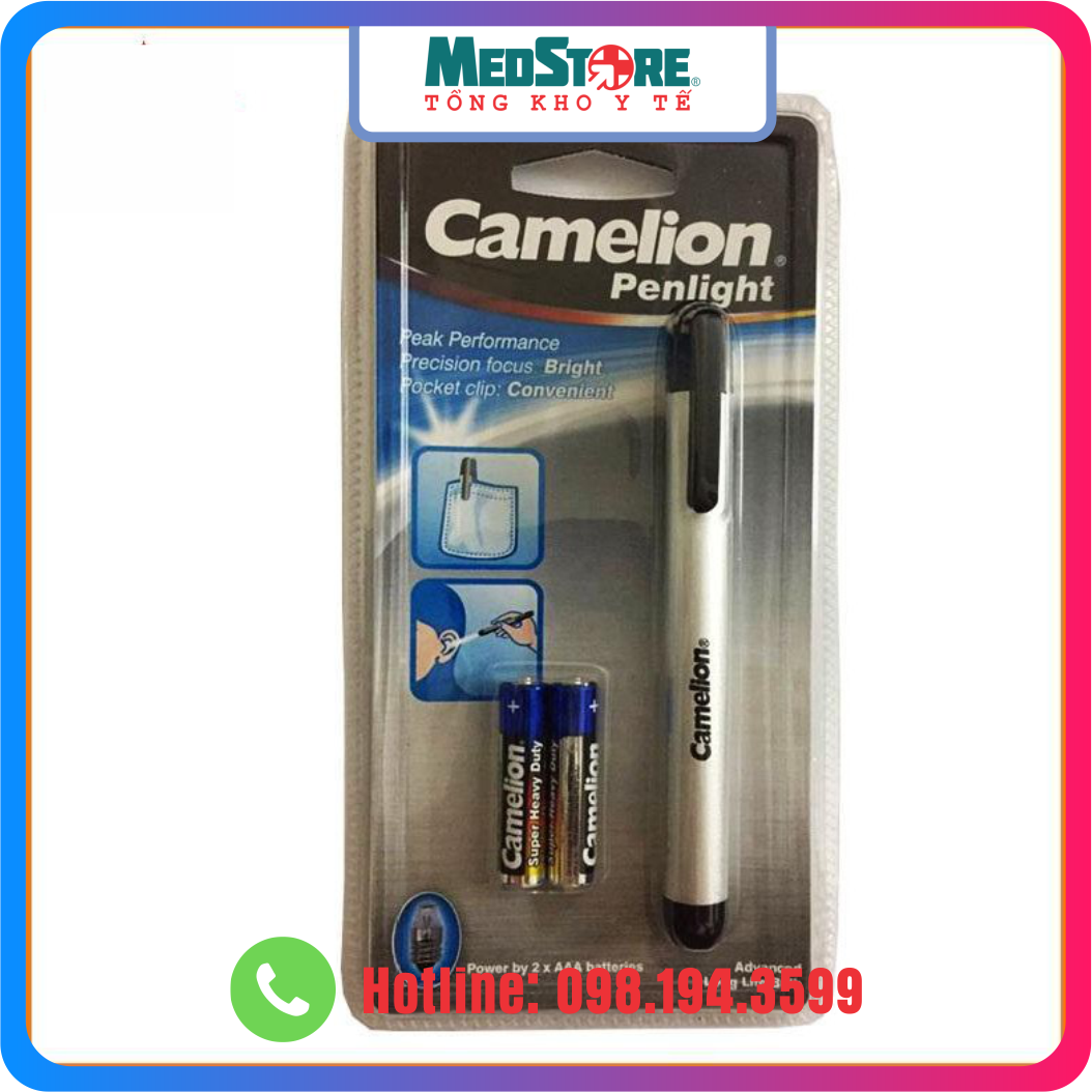Đèn pin bút soi tai mắt Camelion Penlight - TBYT Medstore
