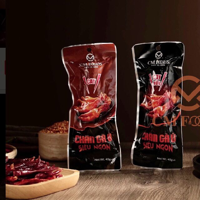 Combo 30 chân gà ủ vị việt Nam CMFOODS siêu to 45g siêu ngon