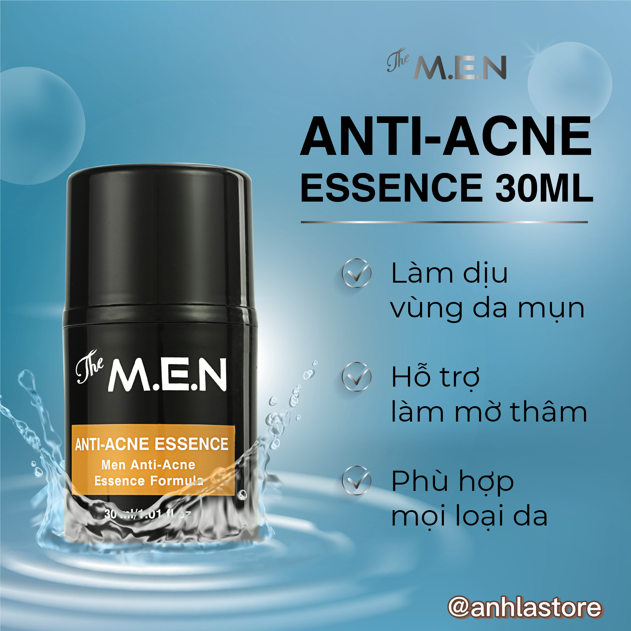 Serum mụn the men anti acne 30ml - serum mụn nam giới - anhla store12