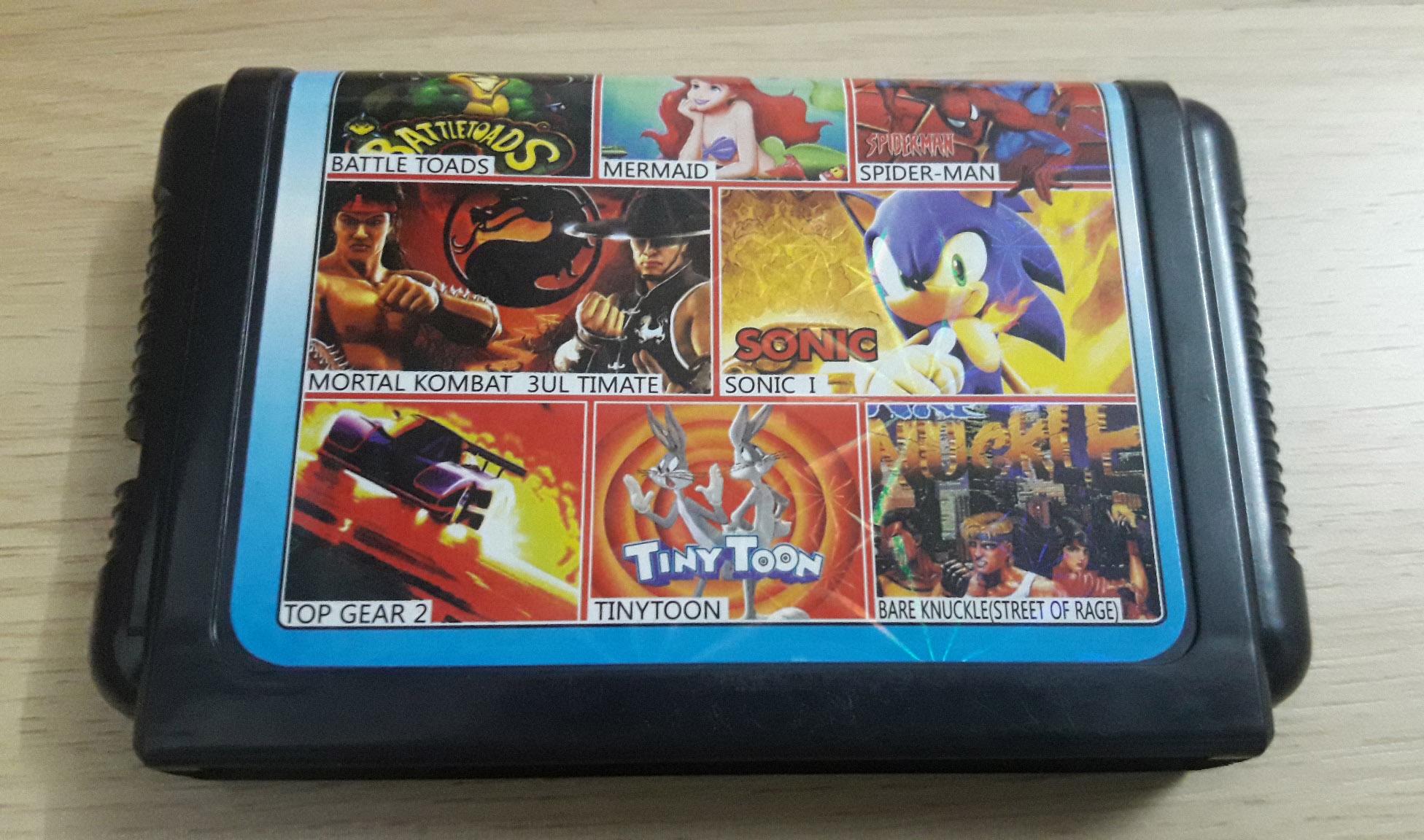 Băng game 8 in 1 trò chơi cho máy SEGA 16 bit