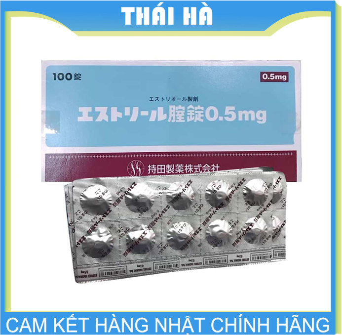  VIÊN ĐẶT PHỤ KHOA ESTORIL 0.5 MG SE KHÍT CHỐNG VIÊM NGỨA VỈ 10 VIÊN 
