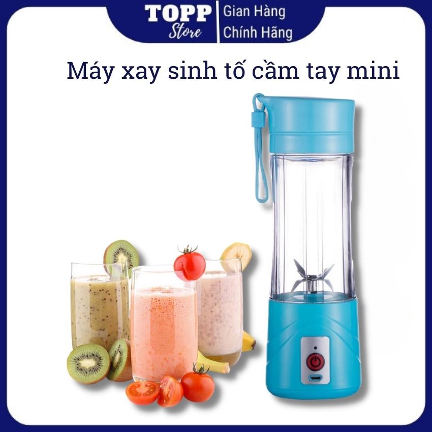 Máy xay sinh tố cầm tay, máy xay cầm tay, máy xay sinh tố mini, máy xay mini đa năng cao cấp - Hàng chính hãng - Máy xay hoa quả trái cây cầm tay mini, máy xay sinh tố 6 lưỡi , máy xay sinh tố dạng ly, máy xay sinh tố không dây tích điện