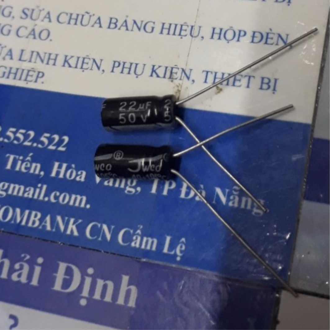 50 con tụ hóa, tụ phân cực 22uf 50v kde1789