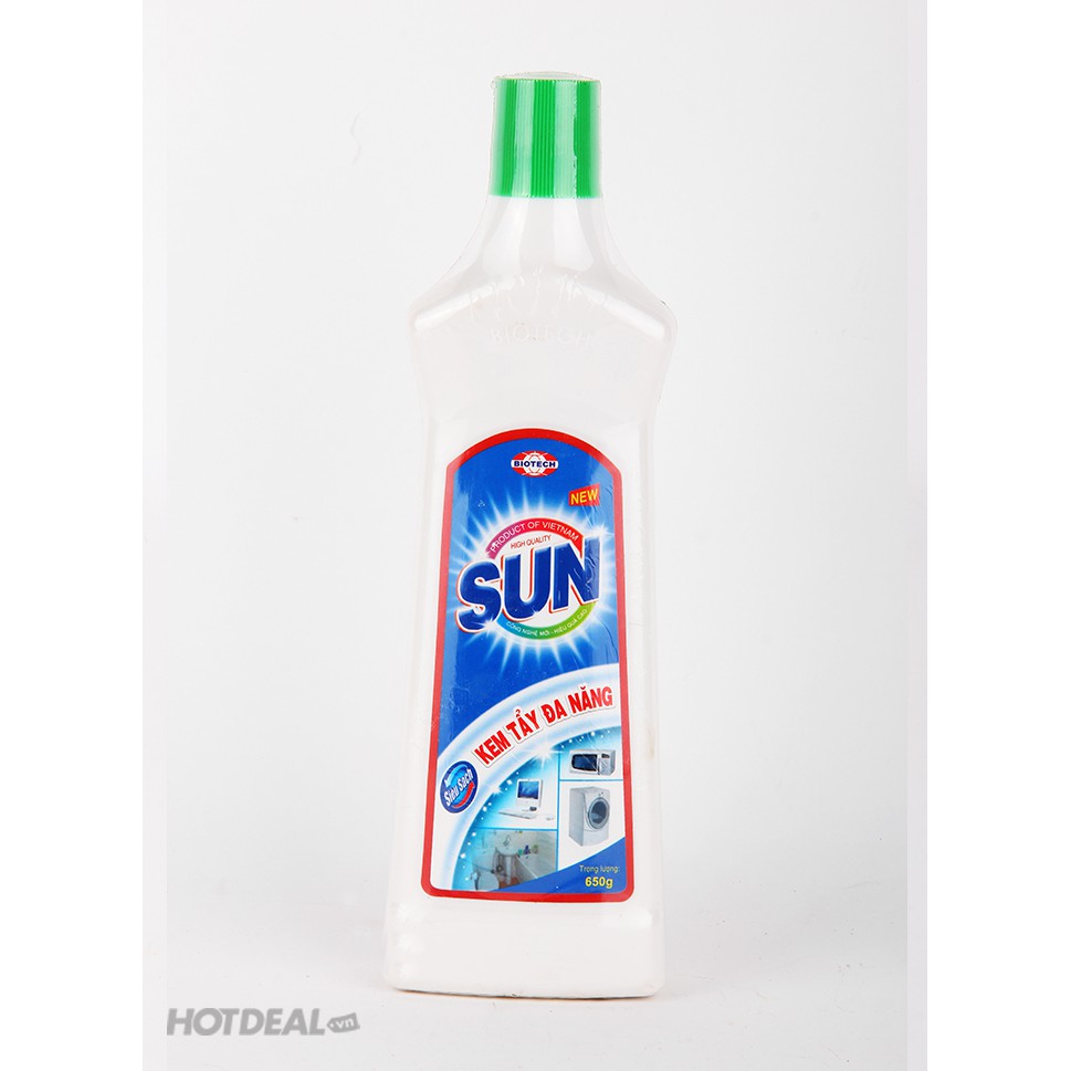 Kem tẩy đa năng Sun chai lớn 650g, tẩy mọi vết bẩn, đồ vật như mới