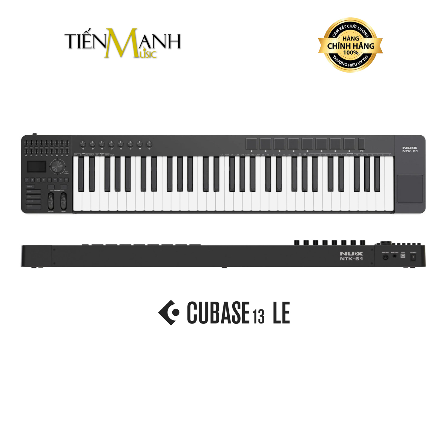 [Chính Hãng] Midi Keyboard Controller 61 Phím Nux NTK-61 - Bàn Phím Sáng Tác, Sản Xuất Producer NTK61