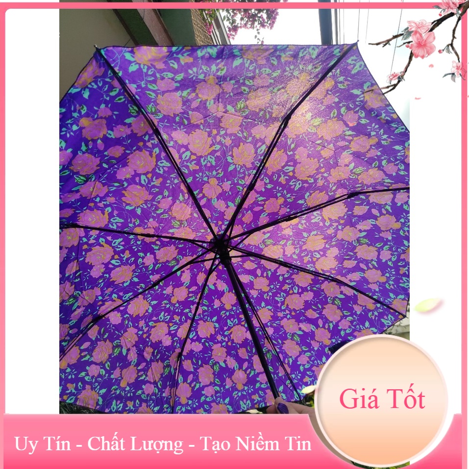 Dù Bấm Xếp 2 Chiều Tự Động Hình Hoa Size 98cm Xuất Nhật