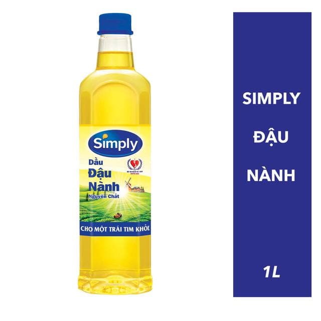 Dầu ăn simply đậu nành 1L