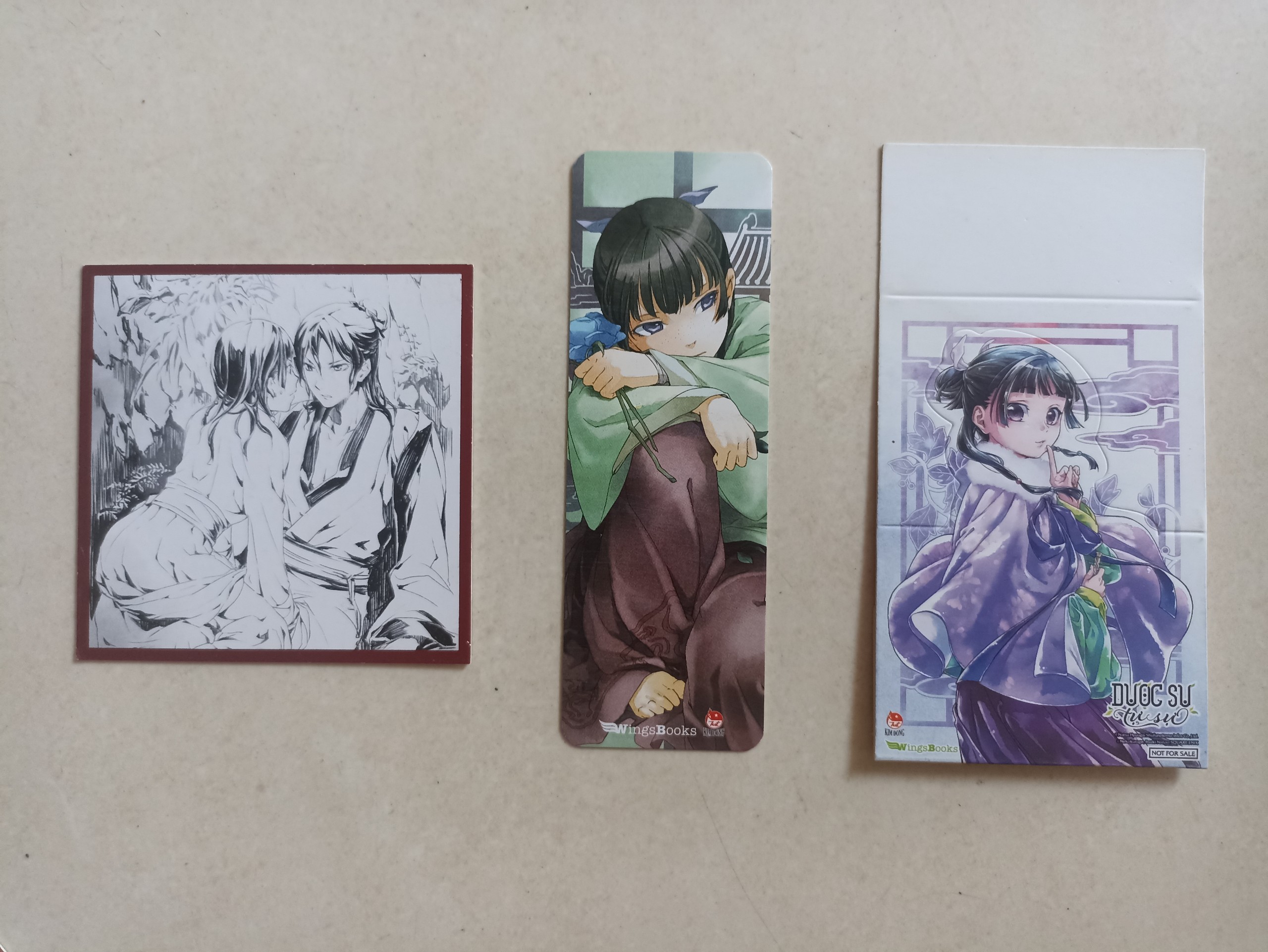 Phụ kiện Stadee Giấy, Shikishi Giấy, Bookmark mẫu Dược Sư Tự Sự