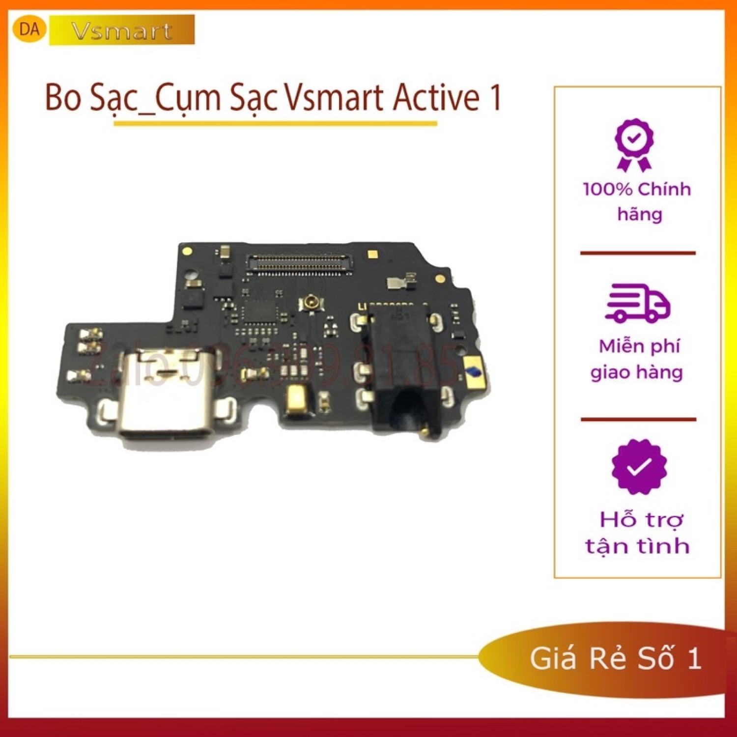 Bo Sạc_Cụm Sạc Vsmart Active 1 Zin New chính hãng