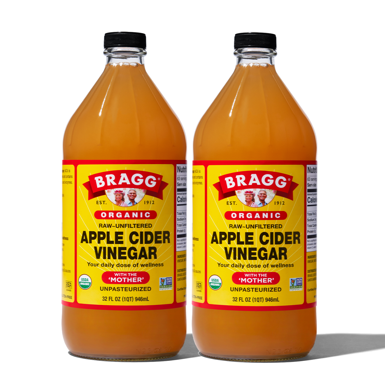 Combo 2 chai giấm táo hữu cơ Organic Bragg 946ml