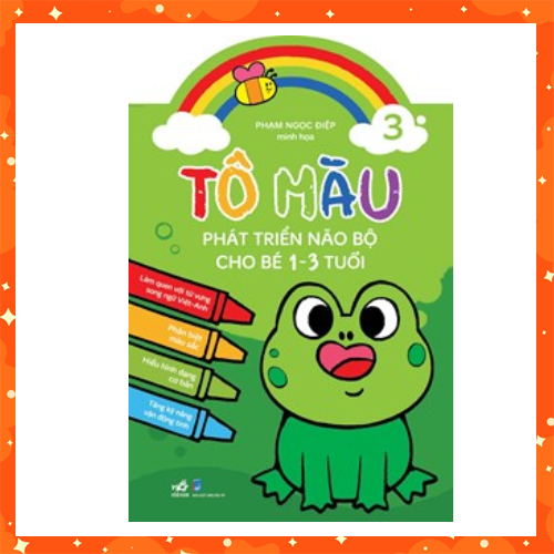 sách tô màu phát triển trí não cho bé từ 1 -3 tuổi tập 3 sách phát triển tư duy cho bé