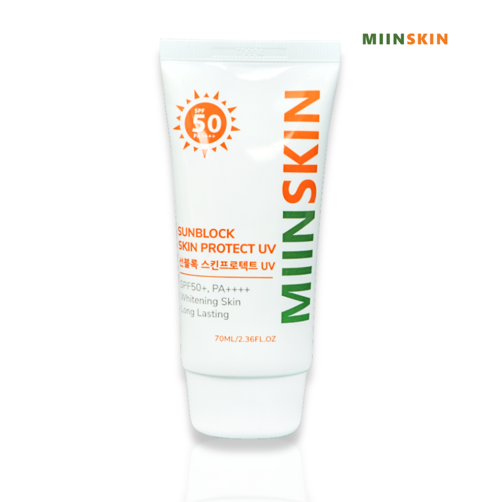 Korean Pekah Physical Sunscreen Protects from Uv Rays and Lightens Skin Tone Skin Protect Uv Tone up Sun Block Spf 50+ Pa++++ 70ml - Miinskin Vietnam - 3