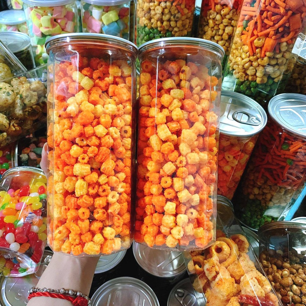 Nui sấy bơ cay cực đậm vị giòn rụm ăn vặt nhâm nhi cực đã hộp 350g