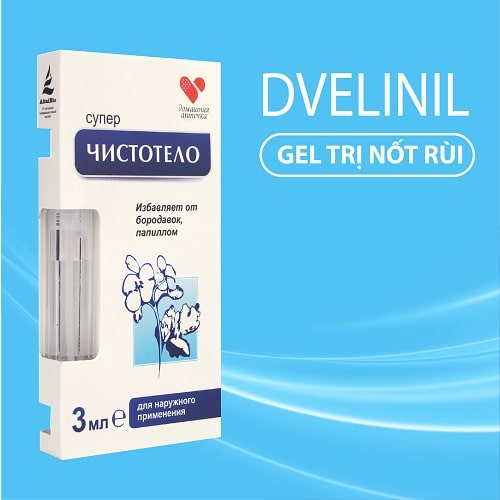 Gel dvelinil, gel tẩy nốt ruồi, chấm nốt ruồi nga - tẩy bay nốt ruồi lớn, nhỏ, mụn cóc, mụn thịt, sẹo lồi