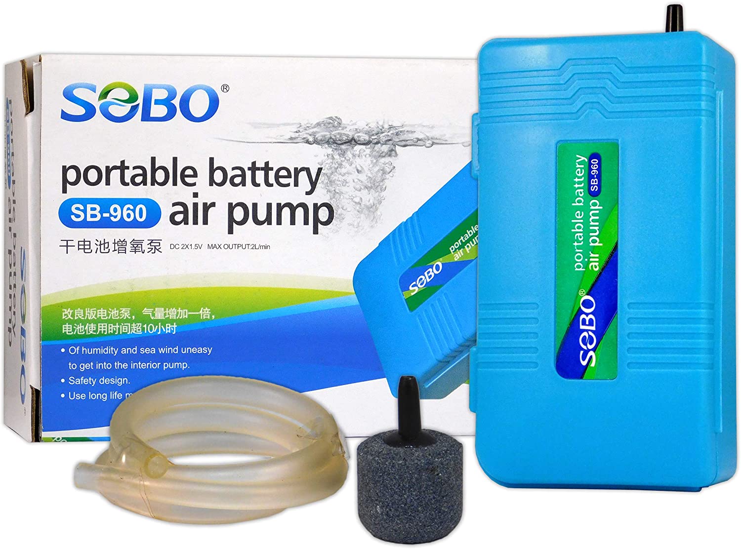 MÁY SỦI OXY CHẠY PIN SOBO SB-960 980 1 VÒI