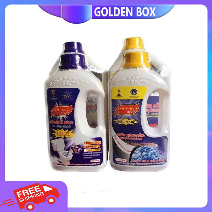 Chai nước thông tắc bồn cầu vệ sinh và cống siêu mạnh SIFA 700ml