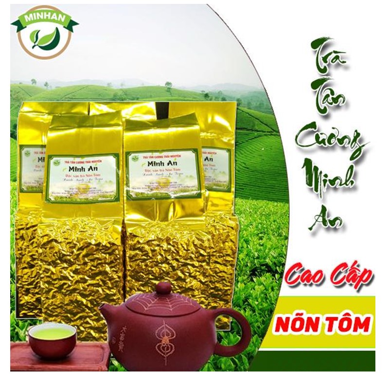Trà Thái Nguyên Trà Nõn Tôm Tân Cương LOẠI 1 -xanh sạch hậu ngọt thơm cốm cánh đẹp - TRA MINH AN (chè Thái nguyên, chè mạn, chè khô, trà bắc)