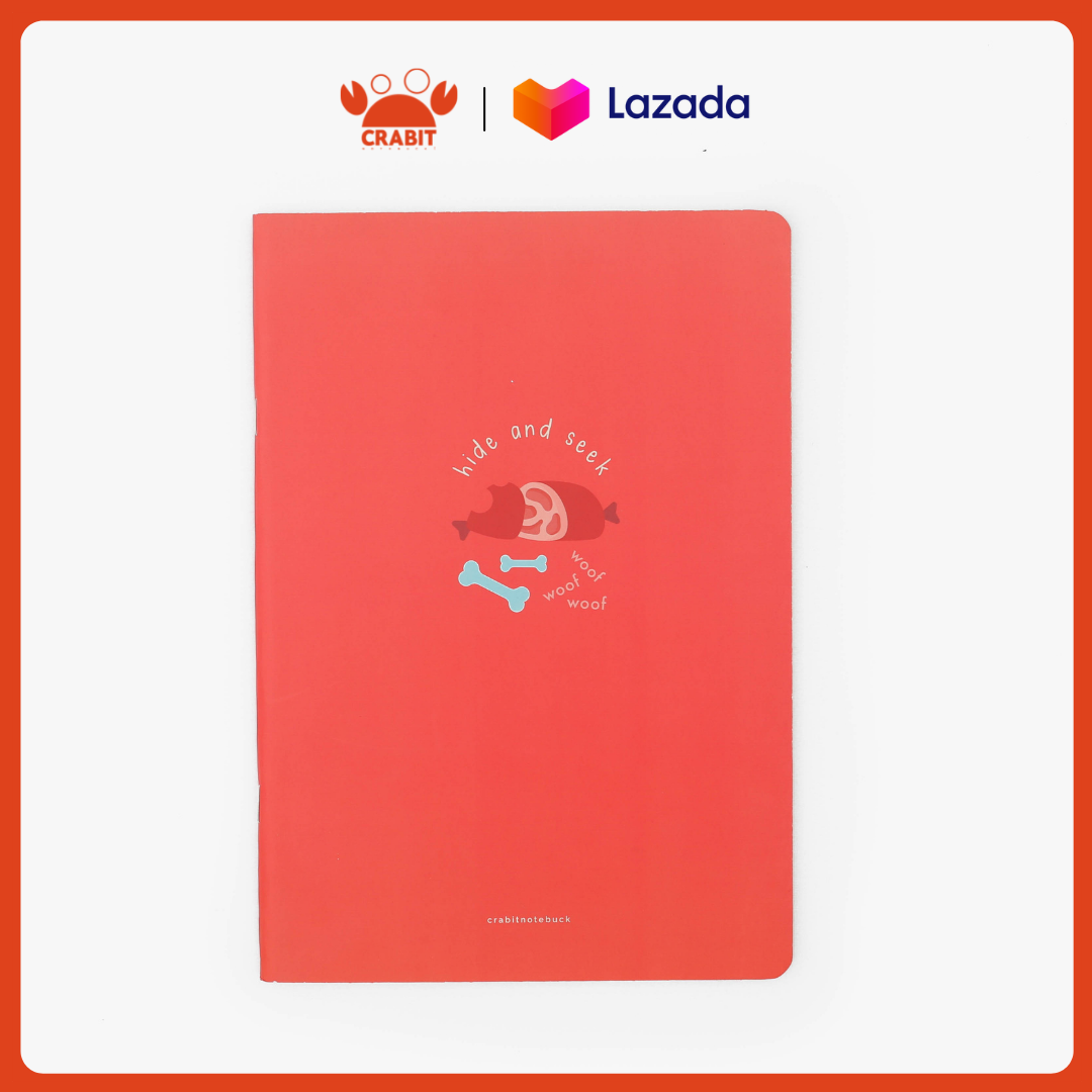 Vở kẻ ngang Crabit 120 trang - Hide & Seek Meat thịt