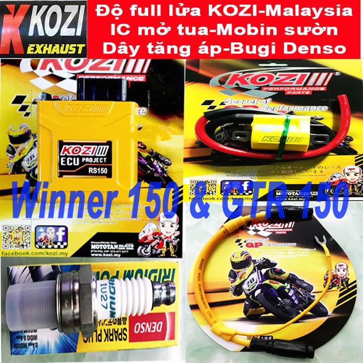 Độ full bộ tứ cho dàn lửa xe Winner 150 & GTR 150 - KOZI Malaysia