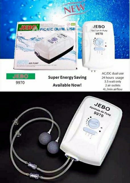 máy sủi oxi tích điện JEBO 9970