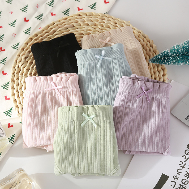 Quần lót nữ cotton cạp nhún siêu cute freesize 40-60kg