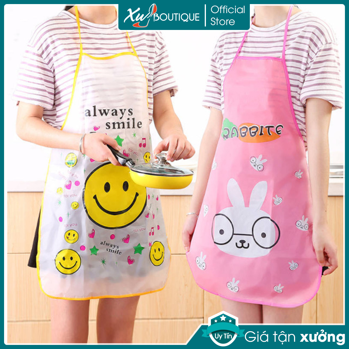 Tạp dề hoạt hình dễ thương