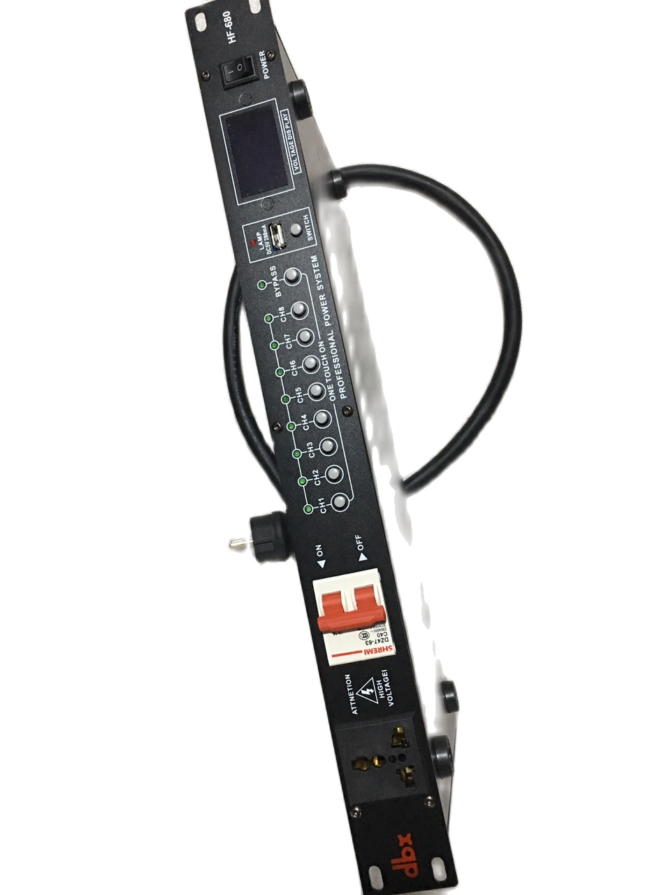 Thiết bị quản lý nguồn dbx HF - 680 Có 9 cổng tặng thêm 1 đèn led