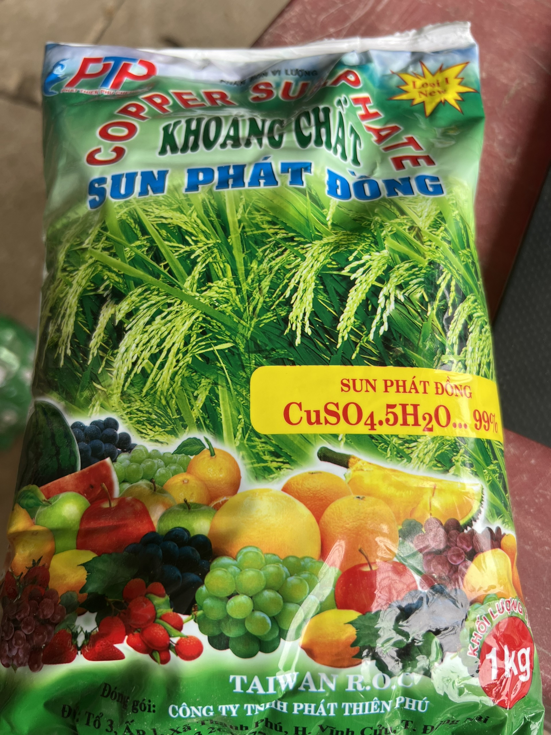 Phân bón vi lượng Sun phát Đồng 1kg