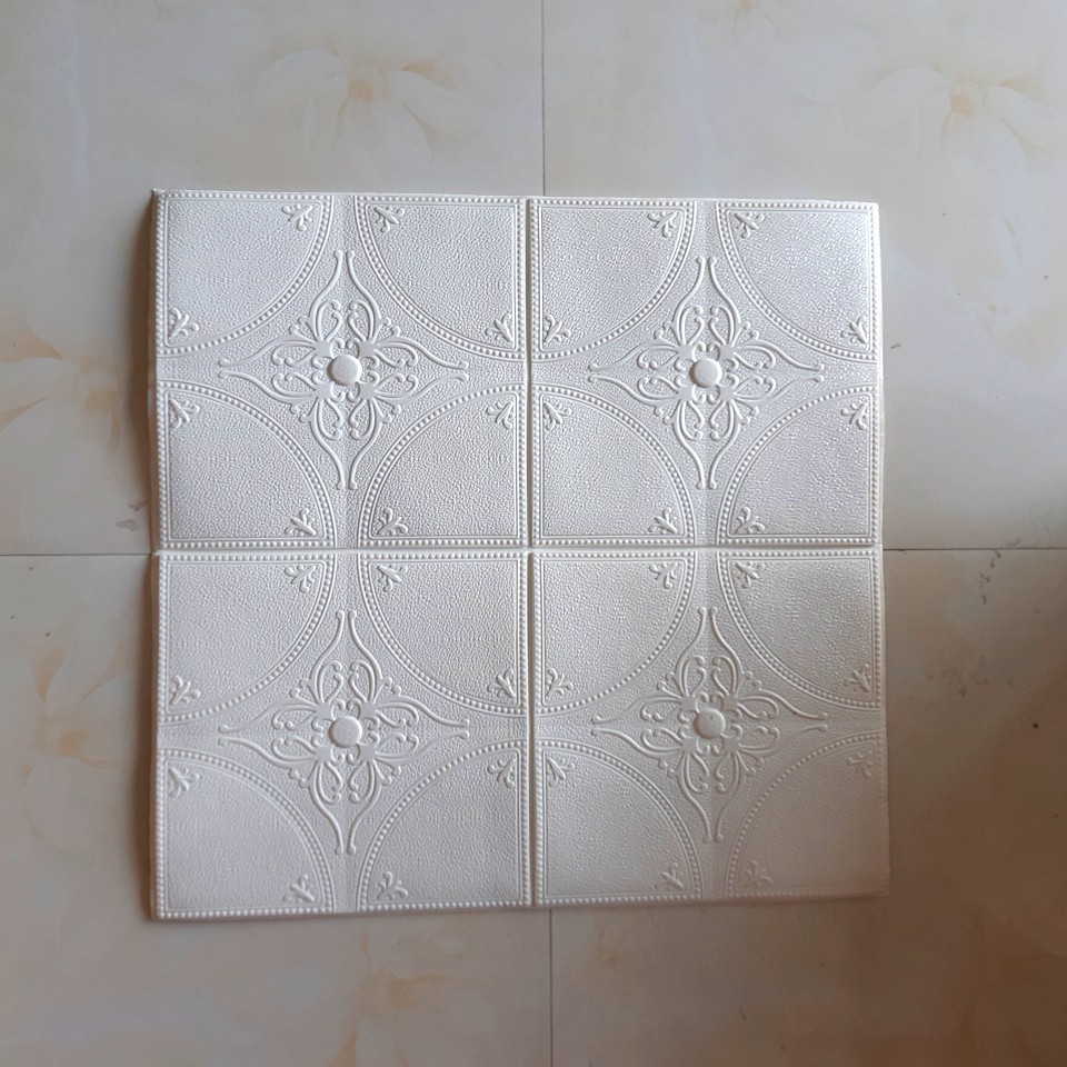 Xốp Dán Tường Giả Da Hoa Văn Đẹp Chống nóng dày 5mm