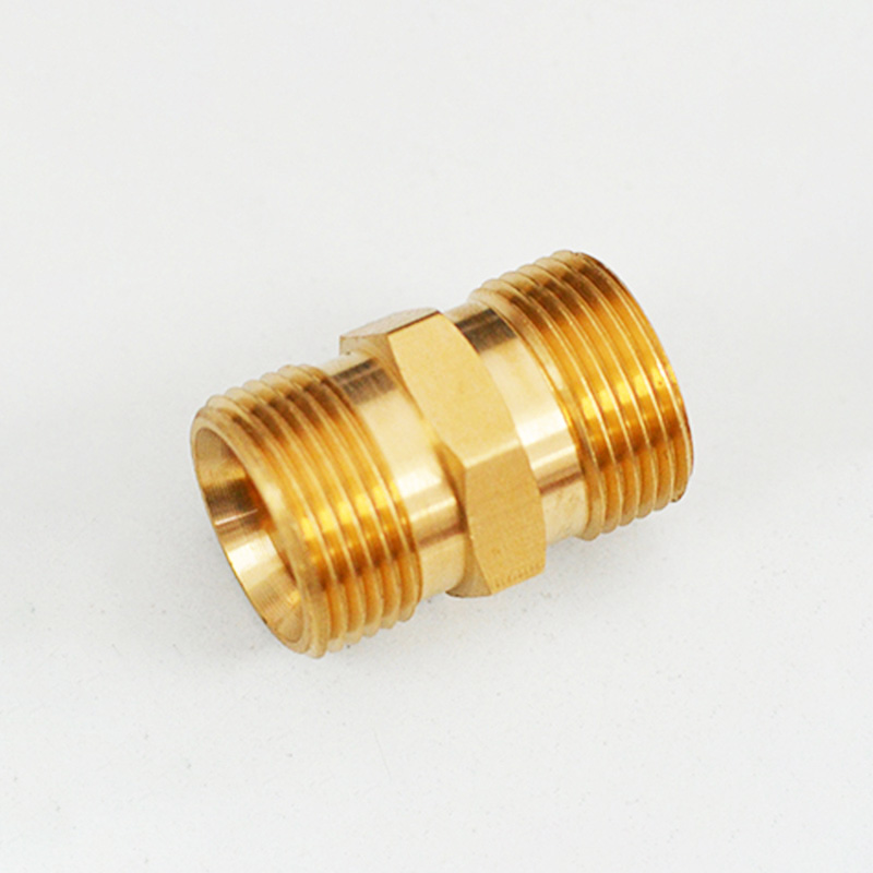 [HCM]Ren nối dây rửa xe khớp nối dây rửa xe đầu nối 2 dây máy rửa xe áp lực cao bằng hợp kim đồng " 22mm sang 22mm " / đầu nối / khớp nối / ren nối dây xịt rửa xe / phụ kiện máy xịt rửa xe C0004-14
