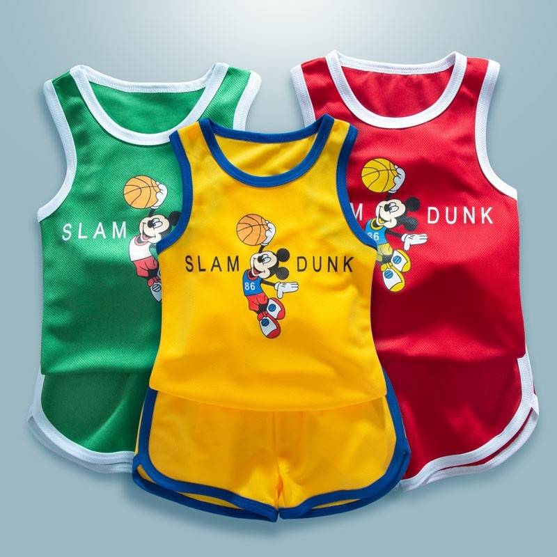 Set bộ đồ ba lỗ thông hơi thể thao bé trai