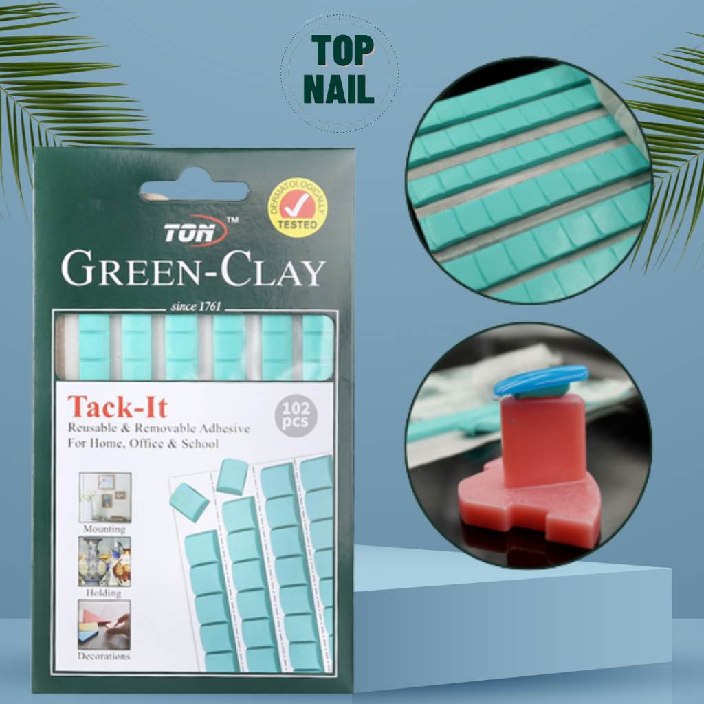 Keo đa năng gắn móng tập làm nail , Miếng keo đa năng cao su dán đế móng tập sơn mẫu nail