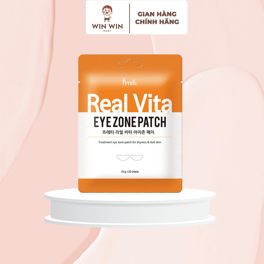 Mask mặt nạ cho vùng mắt thâm quầng mắt Real Vita màu cam