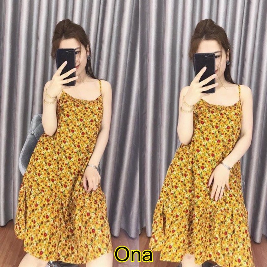 Váy Lanh 2 Dây Mặc Nhà Siêu Mát Hàng Nhập Quảng Châu  bầu to mặc được   Shopee Việt Nam