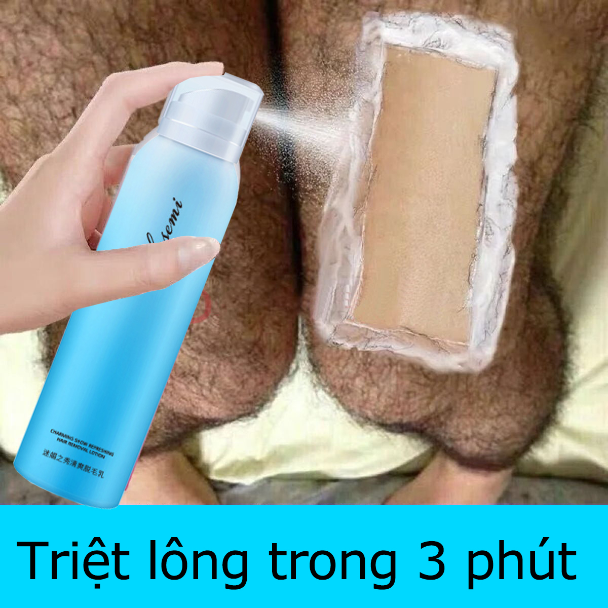 Xịt tẩy lông vĩnh viễn Tẩy lông nhanh Kem tẩy lông 150ml toàn, nhẹ nhàng,không đau và đạt hiệu quả nhanh chóng